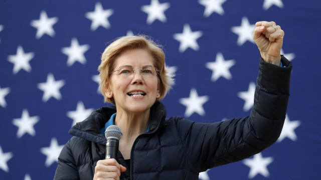 Presidential candidate Sen. Elizabeth Warren, D-Massachusetts, speaks at an organizing event Feb. 17, 2019, in Las Vegas. 