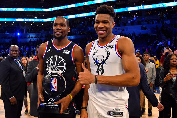 2019 NBA All Star Game — Kevin Durant, Giannis Antetokounmpo 