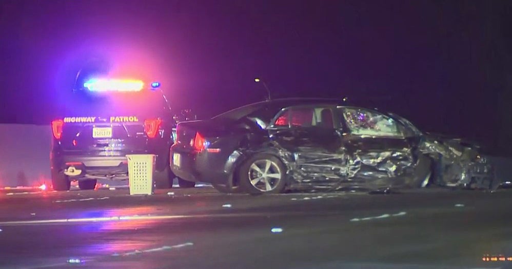 Chain Reaction Crash Injures 5, Including 2 CHP Officers, In La Puente ...