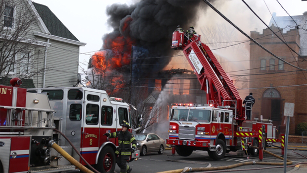 Fire In Paterson, New Jersey 