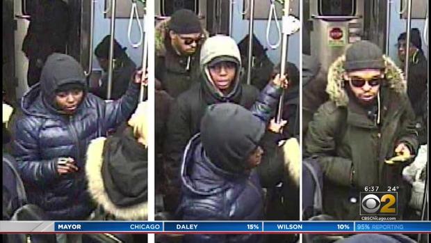 CTA photos of punching suspects 