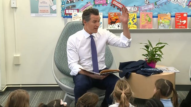 Newsom Reads To Kids 