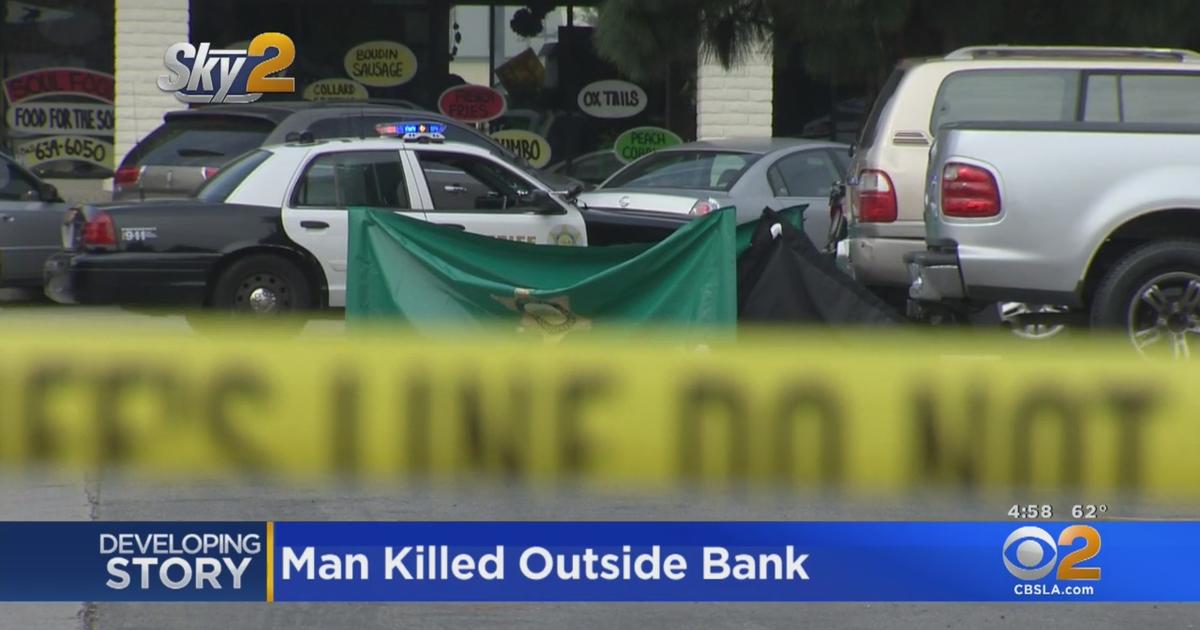 Man Fatally Shot Outside Bank Of America In Paramount - CBS Los ...