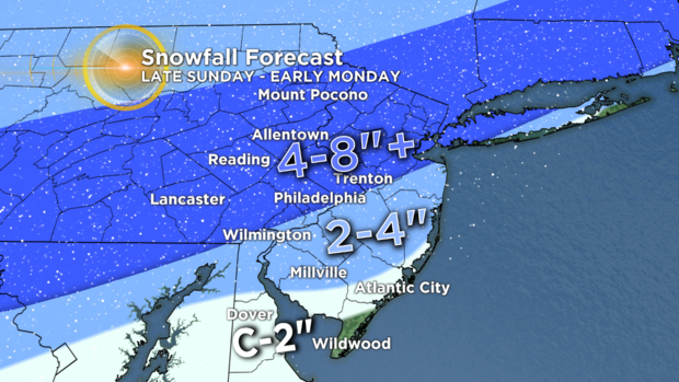 Snow Map Wide - Best Chance 
