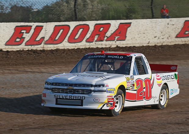 Tanner Thorson at NASCAR Camping World Truck Series Eldora Dirt Derby - Practice 