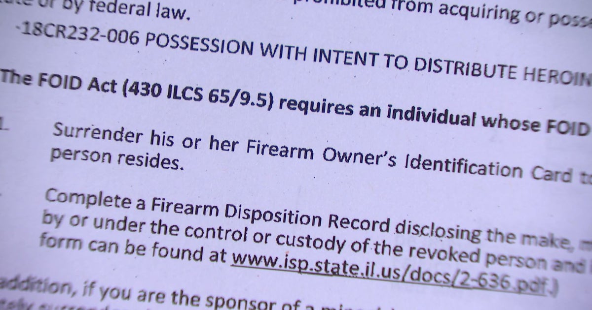 Lake County Sheriff To Crack Down On Revoked Firearm Licenses - CBS Chicago