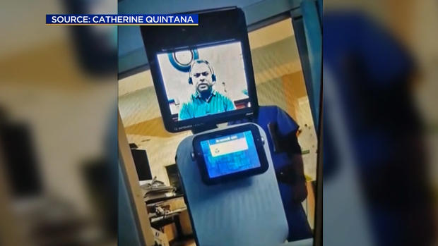 A Kaiser Permanente physician informs a patient he is fatally ill via a telepresence robot in Fremont, Calif. 