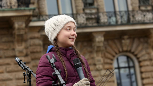 Greta Thunberg Joins Hamburg Climate Protest 