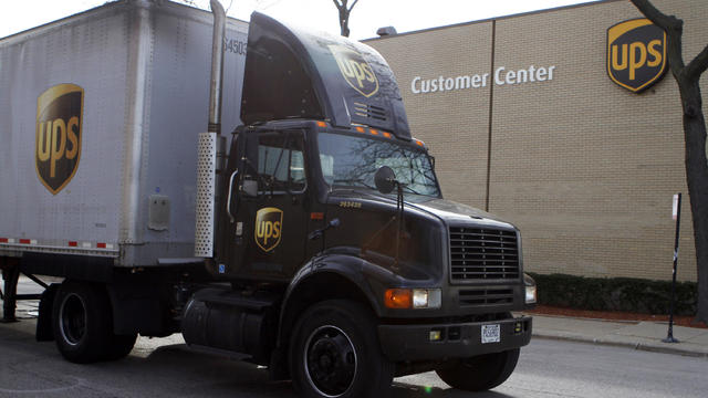 UPS delivery truck 