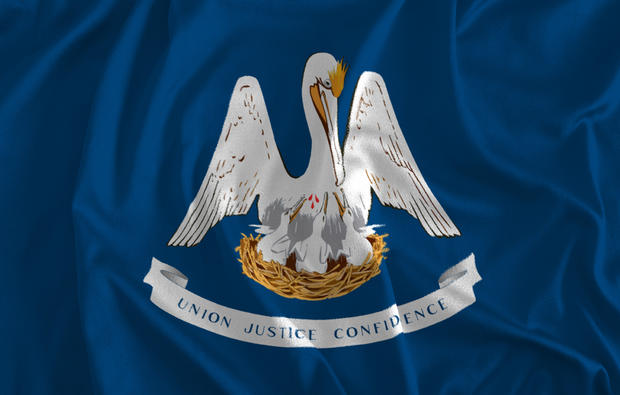 Flag of Louisiana Background, Pelican State 