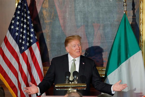 U.S. President Trump attends 37th annual Friends of Ireland luncheon at the U.S. Capitol in Washington 