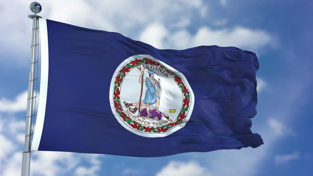 Virginia Waving Flag 