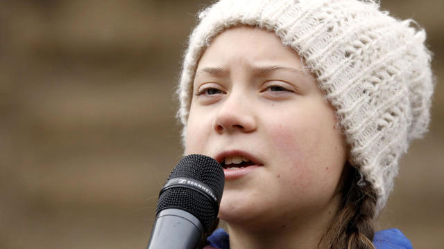 Swedish climate activist Greta Thunberg joins students for school strike in Hamburg 