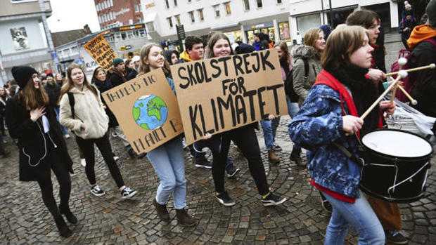 Sweden Climate Students Protests 
