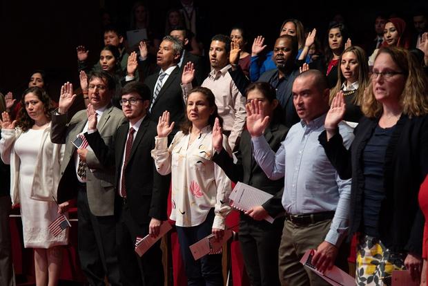 Naturalization ceremony at Bush Presidential Center 