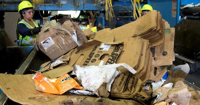 U.S. cities have nowhere to put their recycling CBS News