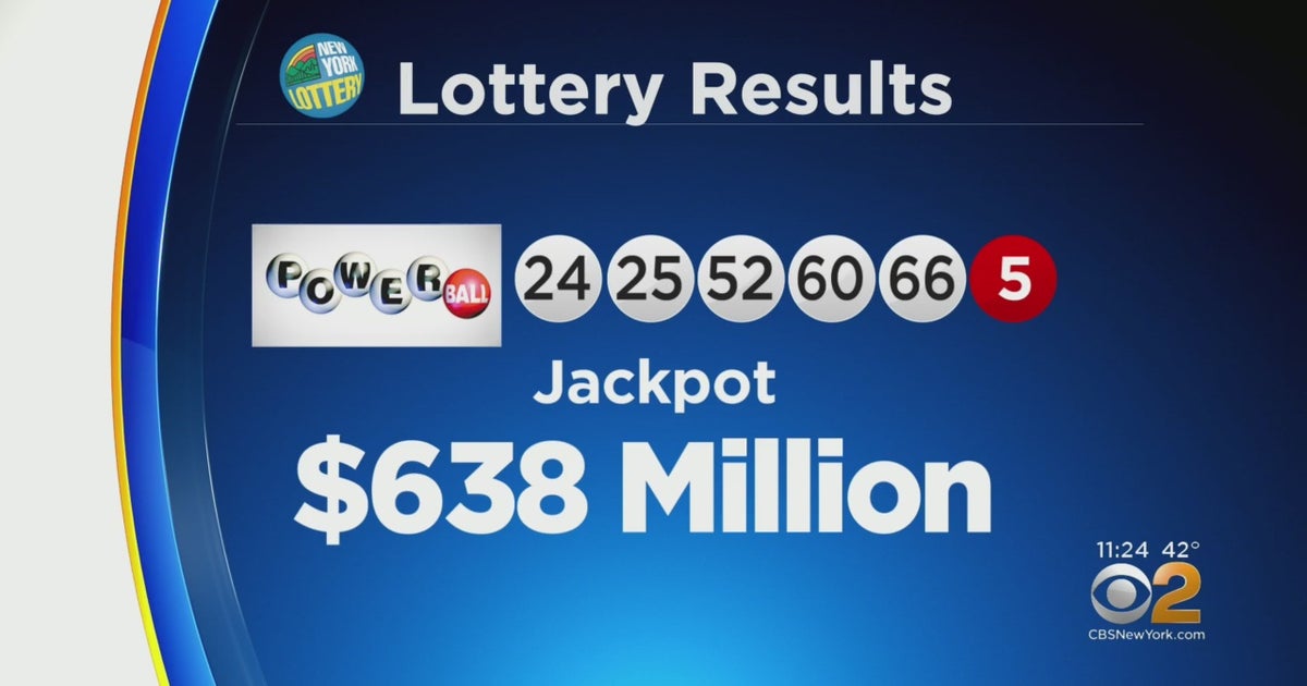 Winning Numbers For $638 Million Powerball Jackpot Announced - CBS New York