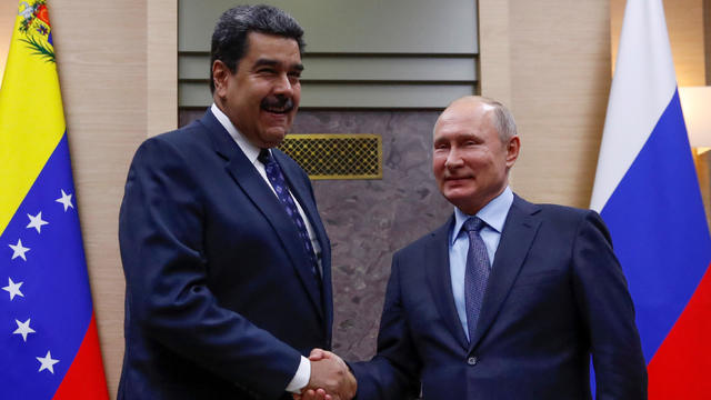 FILE PHOTO: Russian President Putin meets with his Venezuelan counterpart Maduro outside Moscow 