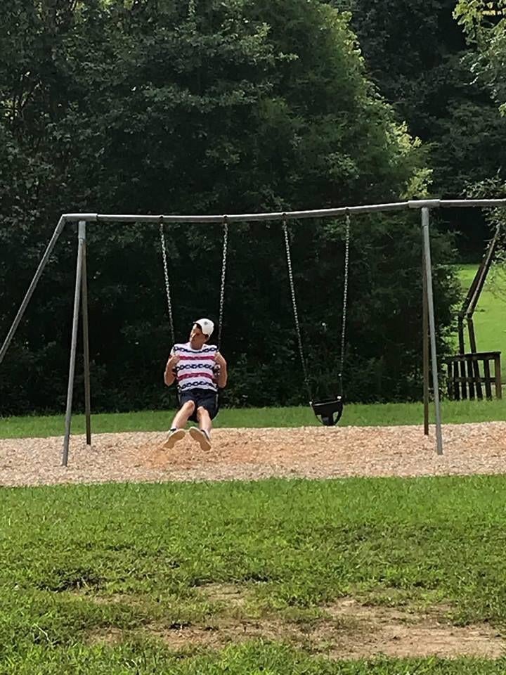 "Gentle giant" with nonverbal autism outgrows swing set, gets free one