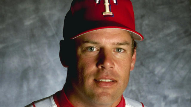 Then-Texas Rangers pitcher John Wetteland poses for a studio portrait on Photo Day during Spring Training at the Charlotte Stadium in Port Charlotte, Florida, March 2, 1999. 
