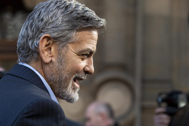 George Clooney in Edinburgh To Receive Charity Award 