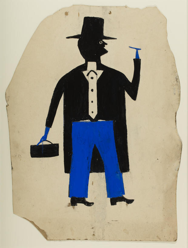 bill-traylor-gallery-1500-man-in-black-and-blue-with-cigar-and-suitcase.jpg 