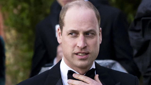 Britain's Prince William, Duke of Cambridge, arrives for the Global Premiere of "Our Planet" in London on April 4, 2019. 