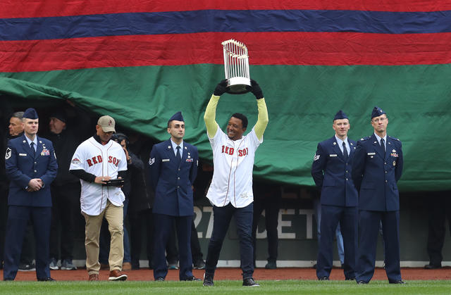 Section of wrap depicting 2018 World Series flag stolen from