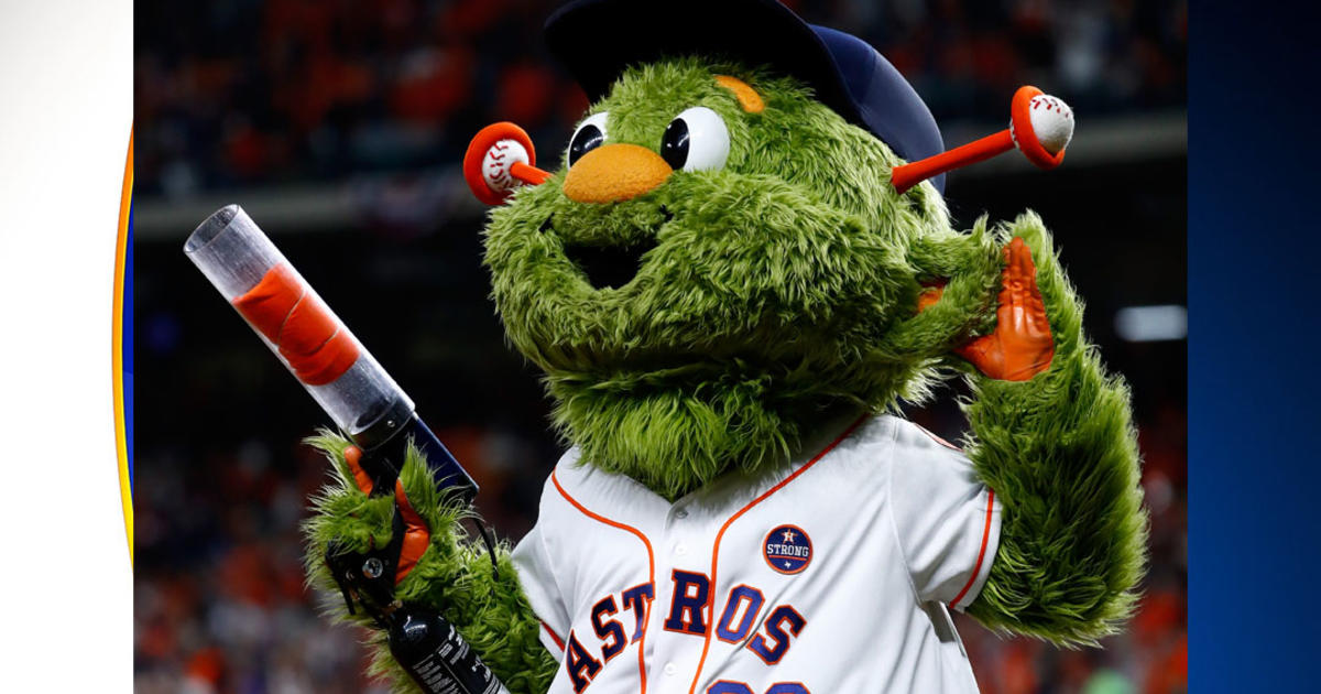 Astros Fan Sues Team Saying Mascot Orbit's T-Shirt Cannon Broke Her Finger  - CBS Texas