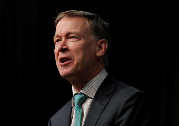 U.S. 2020 Democratic presidential candidate and former Governor of Colorado John Hickenlooper speaks at the 2019 National Action Network National Convention in New York 