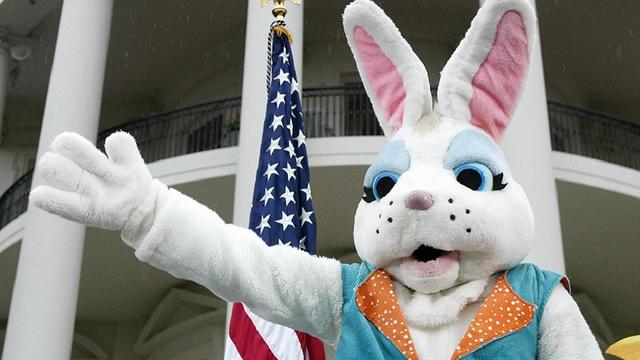 The Easter Bunny waves prior to the star 