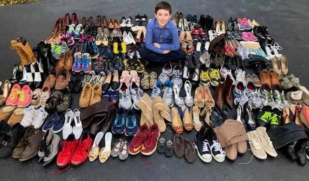 11-year-old Robbinsville Boy Sets Goal of Collecting 25,000 Pairs of Shoes to Fight Global Poverty 