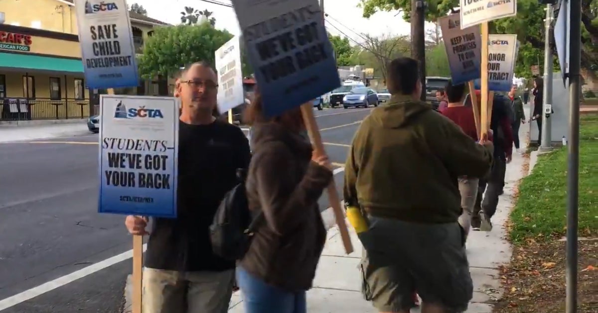 Sac City Unified Teachers Hit Picket Lines For One-Day Strike - CBS ...