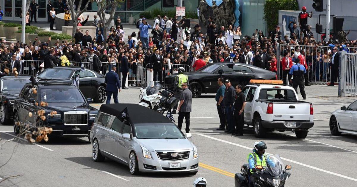 Nipsey Hussle procession: Thousands line LA streets to honor slain