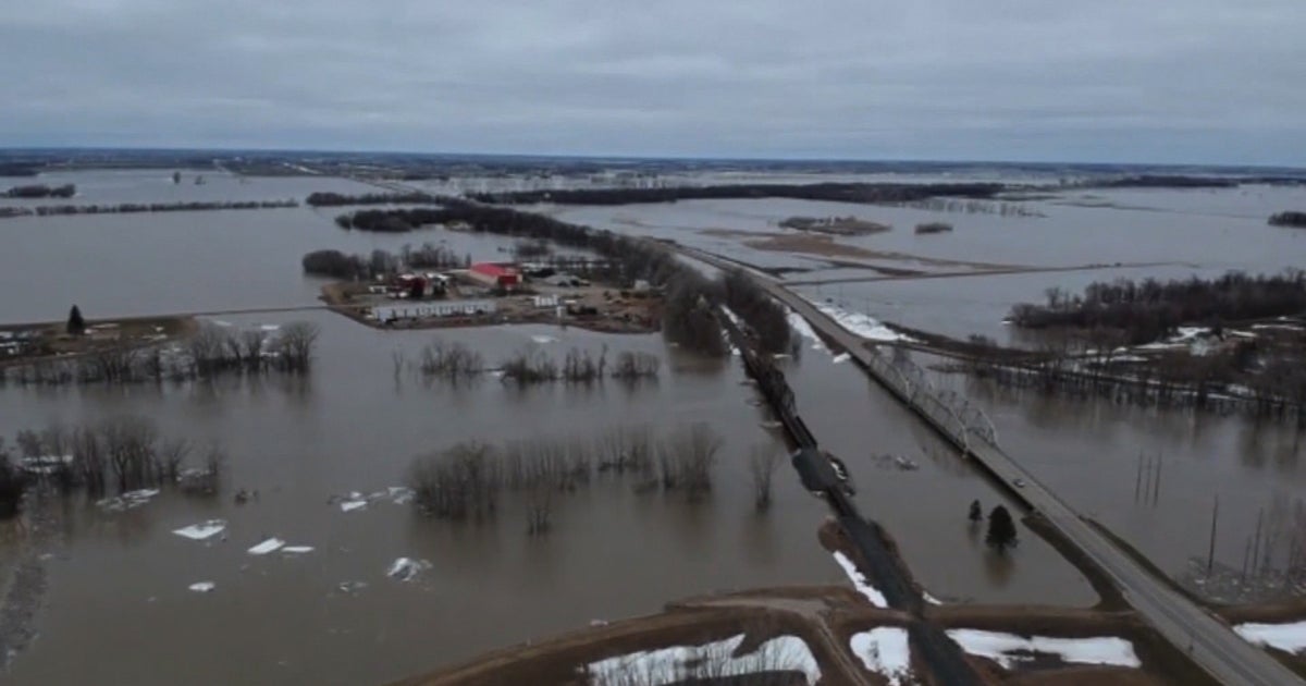 Red River Flooding Strands Minnesota Town Of Oslo CBS Minnesota