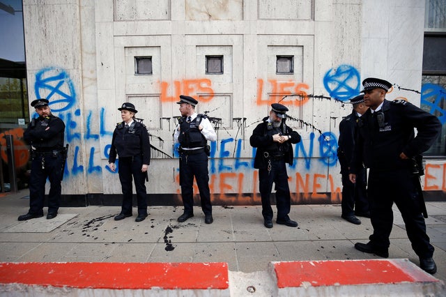 Extinction Rebellion protest in London 