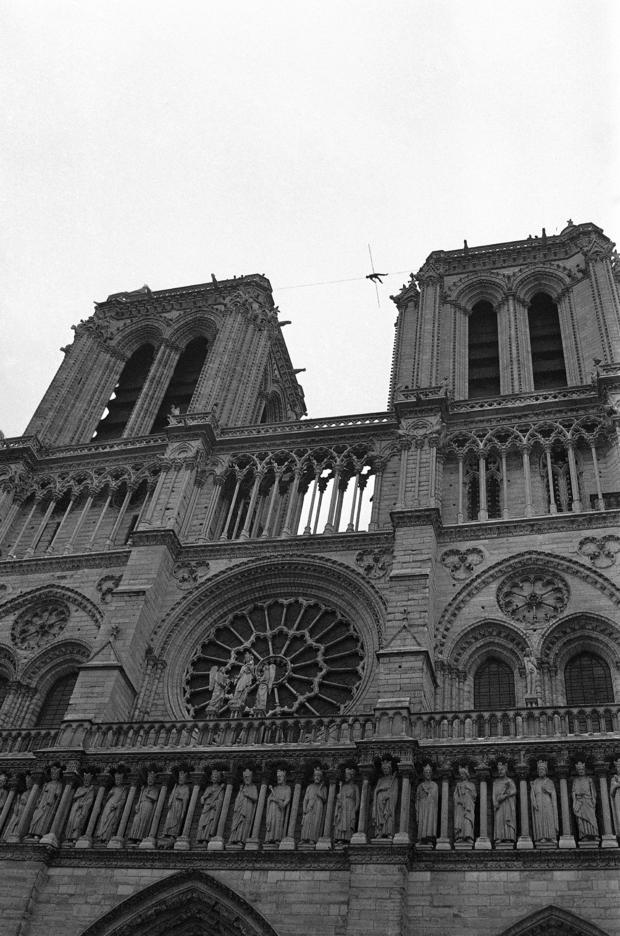 France Paris Philippe Petit Notre Dame 