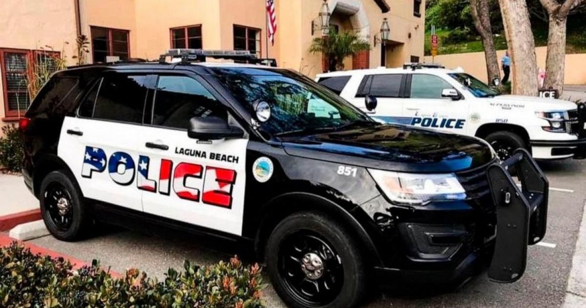 American Flag Graphic On Police Cars Divides California Town - CBS ...