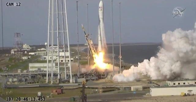Antares rocket launches cargo to space station - CBS News