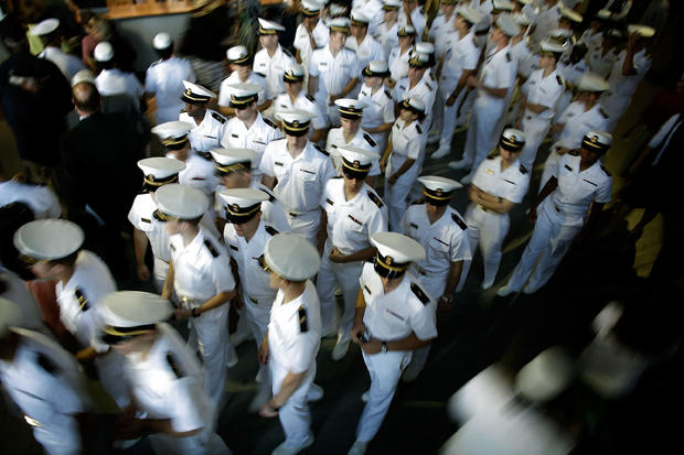 US Naval Academy Midshipmen Graduate In Annapolis 