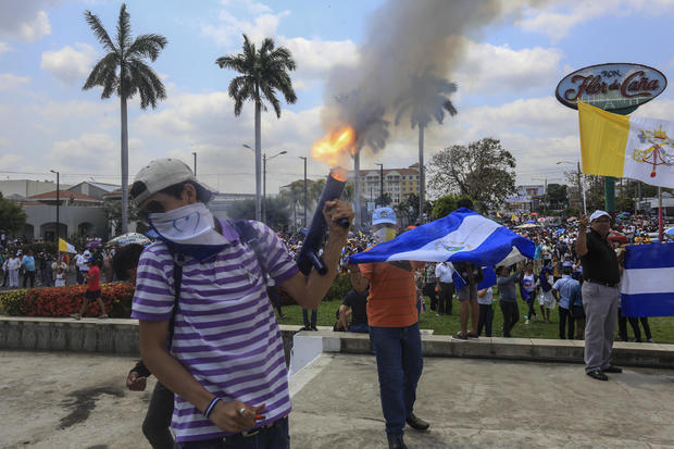 Nicaragua Good Friday Protest 