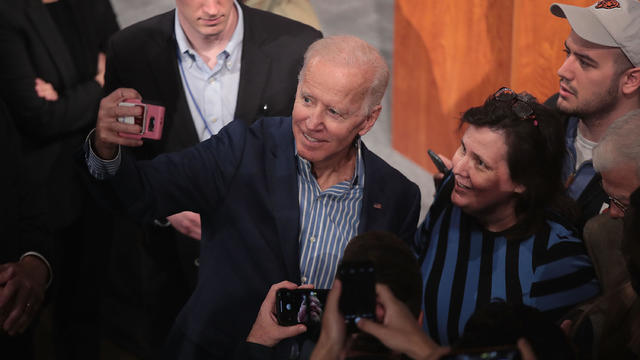 Newly-Minted Presidential Candidate Joe Biden Makes First Campaign Tour Of Iowa 