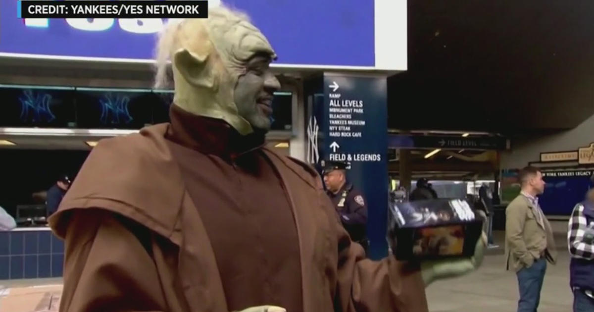 Yankees' Sabathia Dresses Up As Yoda For 'Star Wars Day' Giveaway - CBS New  York