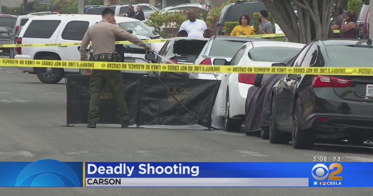 Shooting In Carson Leaves Man Dead, Suspect At Large - CBS Los Angeles
