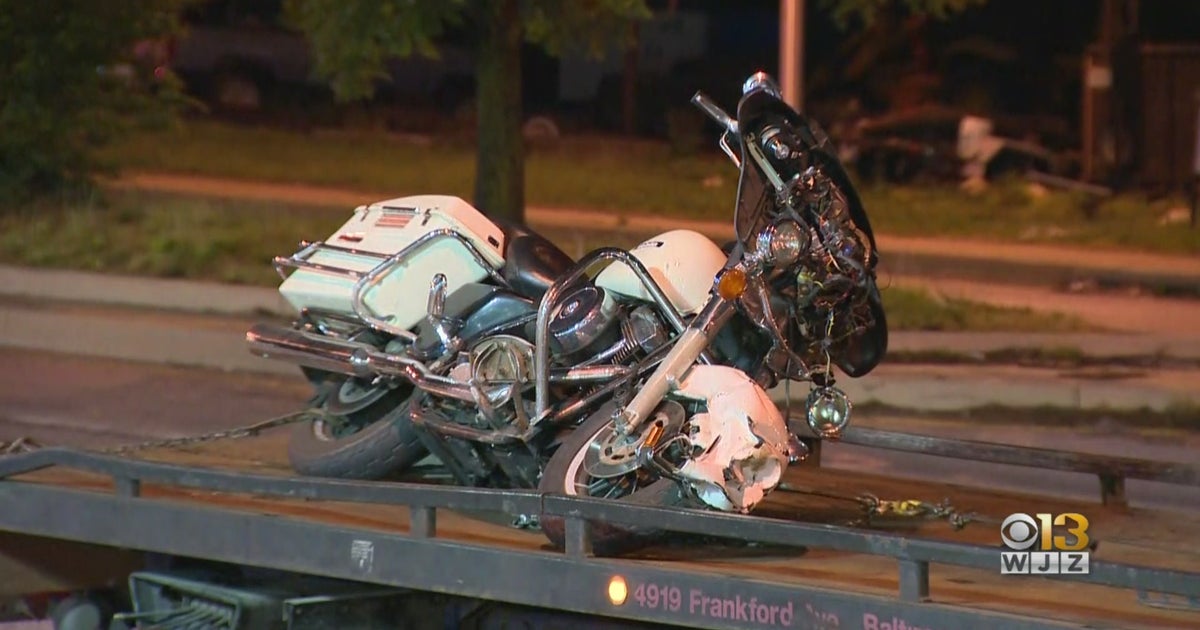 Baltimore Police Officer Injured In Motorcycle Crash CBS Baltimore