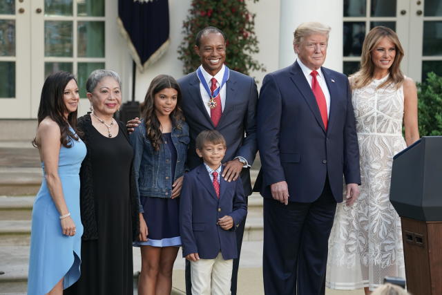 Tiger Woods at the White House: Trump awards Presidential Medal of Freedom  to Tiger Woods today - CBS News