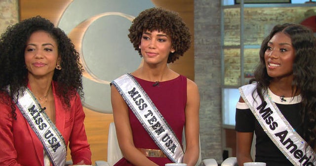 Miss USA, Miss Teen USA, and Miss America on making history - CBS News