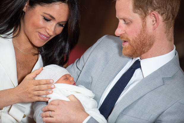Prince Harry and Meghan with baby 