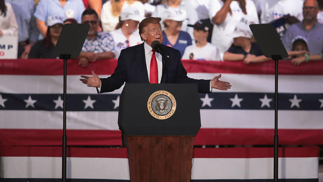 Donald Trump Holds "MAGA" Rally In Panama City Beach, Florida 
