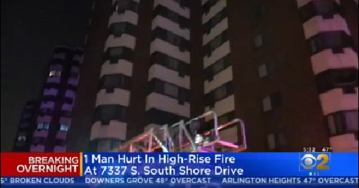 1 Injured After High-Rise Fire In South Shore - CBS Chicago